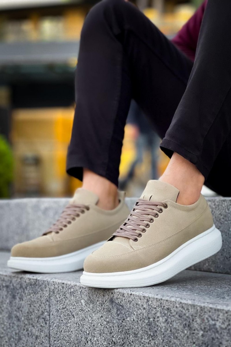 JY814 Axel Bağcıklı Süet Erkek Günlük Sneaker Ayakkabı SBT Krem JY814 Axel Bağcıklı Süet Erkek Günlük Sneaker Ayakkabı SBT Krem