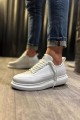 JY914 Drake Bağcıklı Cilt Erkek Günlük Sneaker Ayakkabı CBT Beyaz