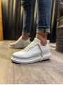 JY914 Drake Bağcıklı Cilt Erkek Günlük Sneaker Ayakkabı CBT Beyaz