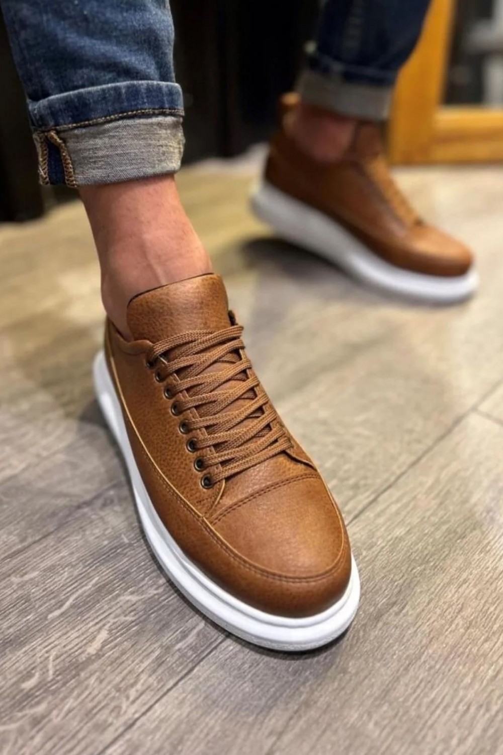 JY914 Drake Bağcıklı Cilt Erkek Günlük Sneaker Ayakkabı CBT Taba JY914 Drake Bağcıklı Cilt Erkek Günlük Sneaker Ayakkabı CBT Taba