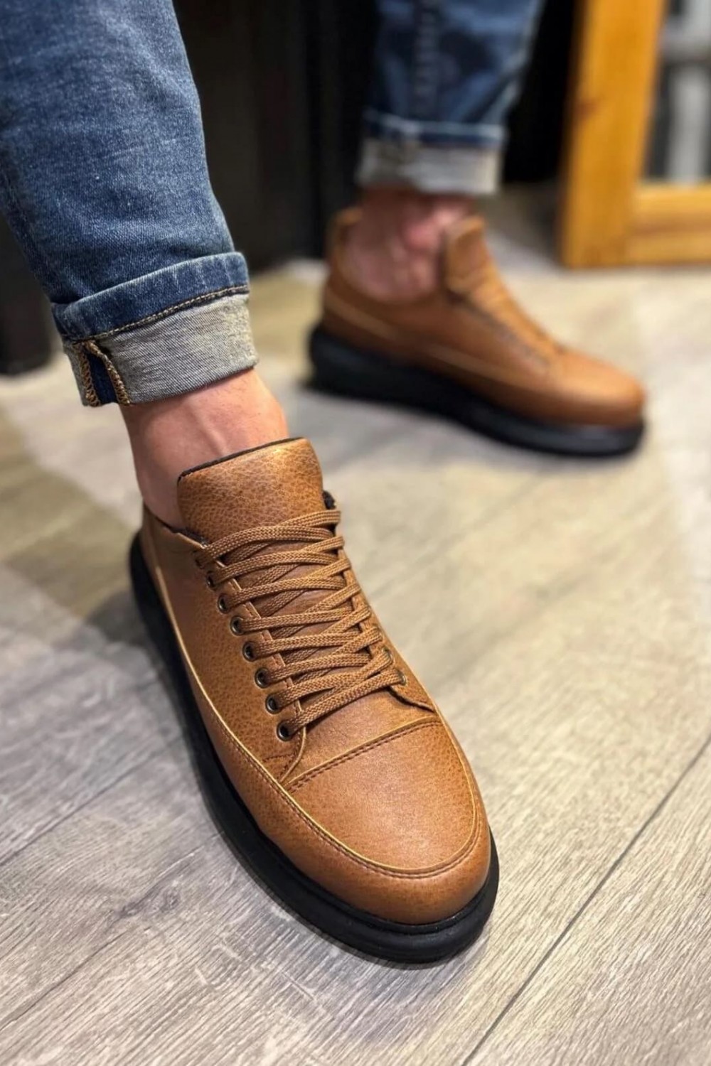 JY914 Drake Bağcıklı Cilt Erkek Günlük Sneaker Ayakkabı CST Taba JY914 Drake Bağcıklı Cilt Erkek Günlük Sneaker Ayakkabı CST Taba