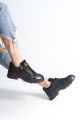AGATHA Bağcıklı Fermuarlı Ortopedik Taban Kadın Sneaker Spor Ayakkabı ST - Siyah AGATHA Bağcıklı Fermuarlı Ortopedik Taban Kadın Sneaker Spor Ayakkabı ST - Siyah