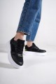 ALESSI Bağcıklı Ortopedik Taban Kadın Sneaker Spor Ayakkabı BT - Siyah/Yeşil ALESSI Bağcıklı Ortopedik Taban Kadın Sneaker Spor Ayakkabı BT - Siyah/Yeşil