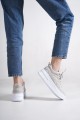 ALESSI Bağcıklı Ortopedik Taban Kadın Sneaker Spor Ayakkabı CBT - Gri ALESSI Bağcıklı Ortopedik Taban Kadın Sneaker Spor Ayakkabı CBT - Gri