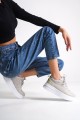 ALESSI Bağcıklı Ortopedik Taban Kadın Sneaker Spor Ayakkabı CBT - Gri/Yeşil ALESSI Bağcıklı Ortopedik Taban Kadın Sneaker Spor Ayakkabı CBT - Gri/Yeşil