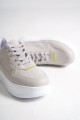 ALESSI Bağcıklı Ortopedik Taban Kadın Sneaker Spor Ayakkabı CBT - Gri/Yeşil ALESSI Bağcıklı Ortopedik Taban Kadın Sneaker Spor Ayakkabı CBT - Gri/Yeşil
