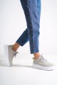 ALESSI Bağcıklı Ortopedik Taban Kadın Sneaker Spor Ayakkabı CBT - Gri/Yeşil ALESSI Bağcıklı Ortopedik Taban Kadın Sneaker Spor Ayakkabı CBT - Gri/Yeşil