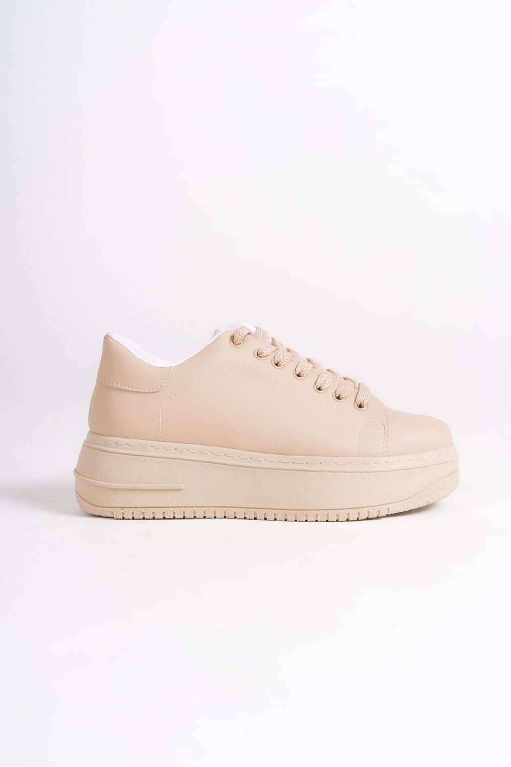 BIANA Bağcıklı Ortopedik Taban Kadın Sneaker Spor Ayakkabı CTT - Ten BIANA Bağcıklı Ortopedik Taban Kadın Sneaker Spor Ayakkabı CTT - Ten