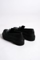 HOLLY Bağcıksız Ortopedik Taban Toka Detaylı Oxford Loafer Makosen Kadın Klasik Ayakkabı ST - Siyah HOLLY Bağcıksız Ortopedik Taban Toka Detaylı Oxford Loafer Makosen Kadın Klasik Ayakkabı ST - Siyah
