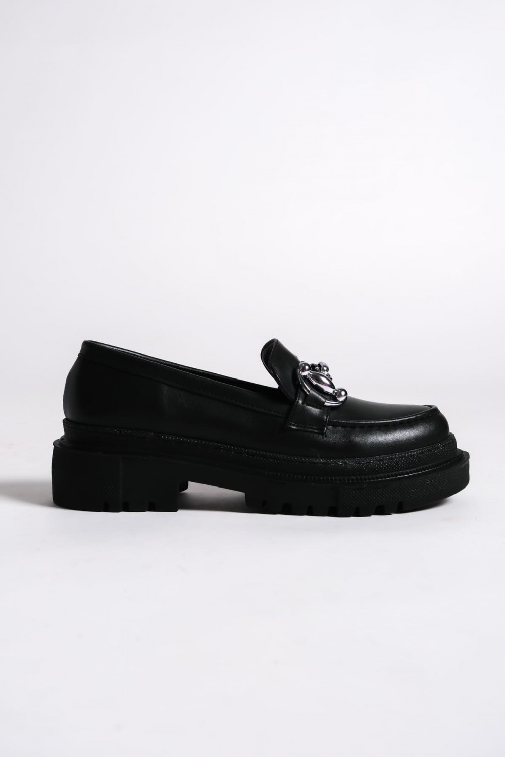 HOLLY Bağcıksız Ortopedik Taban Toka Detaylı Oxford Loafer Makosen Kadın Klasik Ayakkabı ST - Siyah HOLLY Bağcıksız Ortopedik Taban Toka Detaylı Oxford Loafer Makosen Kadın Klasik Ayakkabı ST - Siyah