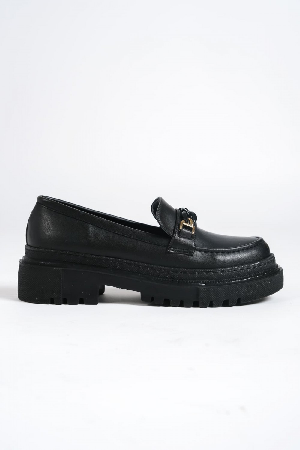 JANNA Bağcıksız Ortopedik Taban Zincir Detaylı Oxford Loafer Makosen Kadın Klasik Ayakkabı ST - Siyah JANNA Bağcıksız Ortopedik Taban Zincir Detaylı Oxford Loafer Makosen Kadın Klasik Ayakkabı ST - Siyah