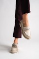 LILA Bağcıksız Ortopedik Taban Taş Detaylı Oxford Loafer Makosen Kadın Klasik Ayakkabı KT - Krem LILA Bağcıksız Ortopedik Taban Taş Detaylı Oxford Loafer Makosen Kadın Klasik Ayakkabı KT - Krem