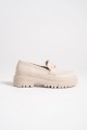 MAYA Bağcıksız Ortopedik Taban Oxford Loafer Makosen Kadın Klasik Ayakkabı CKT - Krem MAYA Bağcıksız Ortopedik Taban Oxford Loafer Makosen Kadın Klasik Ayakkabı CKT - Krem