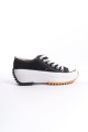 PARIS Bağcıklı Ortopedik Taban Kadın Sneaker Spor Ayakkabı TBT - Siyah PARIS Bağcıklı Ortopedik Taban Kadın Sneaker Spor Ayakkabı TBT - Siyah
