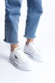 PRAG Bağcıklı Ortopedik Taban Desenli Kadın Sneaker Spor Ayakkabı CBT - Beyaz PRAG Bağcıklı Ortopedik Taban Desenli Kadın Sneaker Spor Ayakkabı CBT - Beyaz