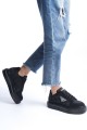 PRAG Bağcıklı Ortopedik Taban Desenli Kadın Sneaker Spor Ayakkabı CST - Siyah PRAG Bağcıklı Ortopedik Taban Desenli Kadın Sneaker Spor Ayakkabı CST - Siyah