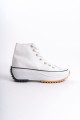 ROMA Bağcıklı Ortopedik Taban Kadın Sneaker Spor Ayakkabı BT - Beyaz ROMA Bağcıklı Ortopedik Taban Kadın Sneaker Spor Ayakkabı BT - Beyaz