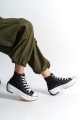 ROMA Bağcıklı Ortopedik Taban Kadın Sneaker Spor Ayakkabı TBT - Siyah ROMA Bağcıklı Ortopedik Taban Kadın Sneaker Spor Ayakkabı TBT - Siyah