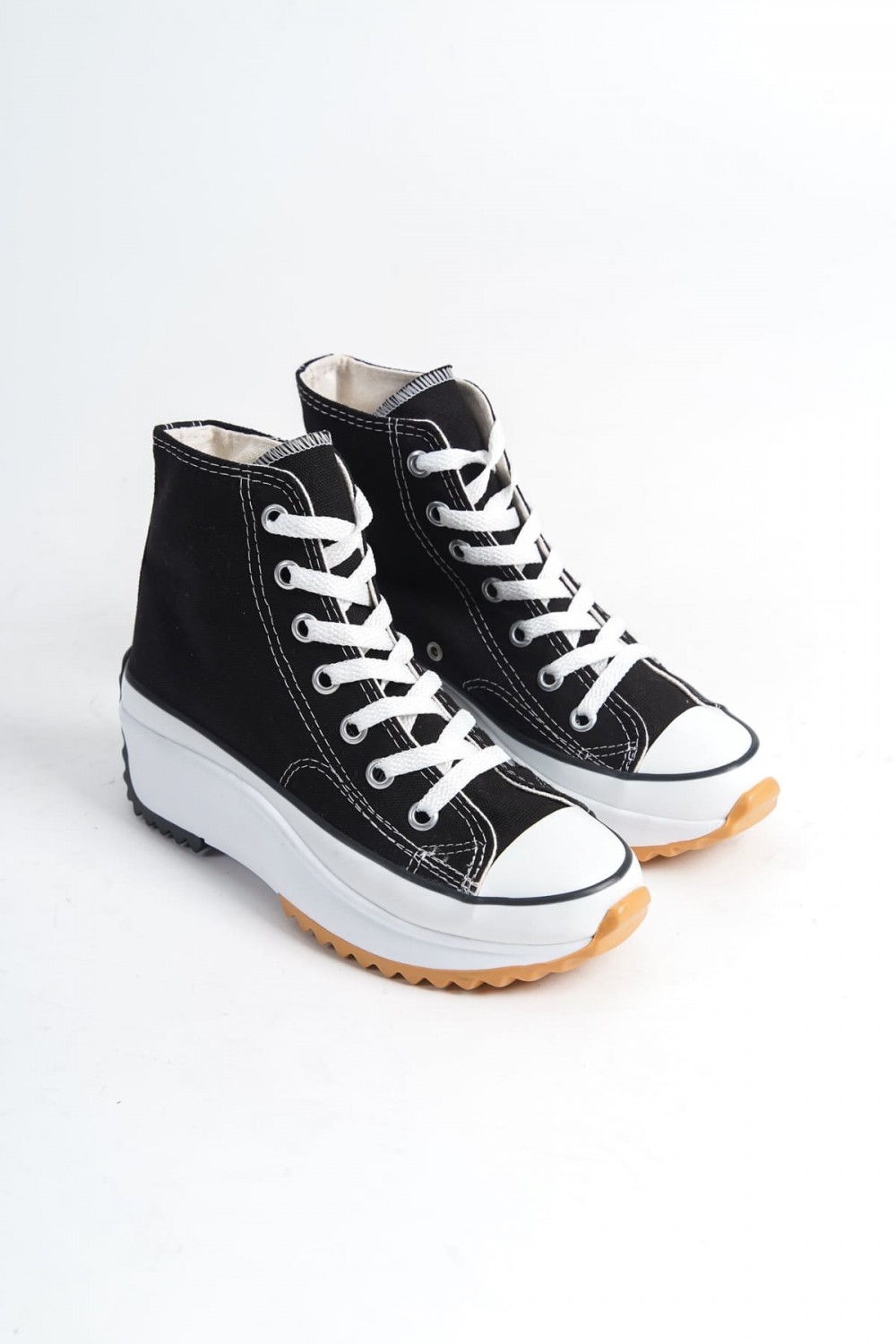 ROMA Bağcıklı Ortopedik Taban Kadın Sneaker Spor Ayakkabı TBT - Siyah ROMA Bağcıklı Ortopedik Taban Kadın Sneaker Spor Ayakkabı TBT - Siyah