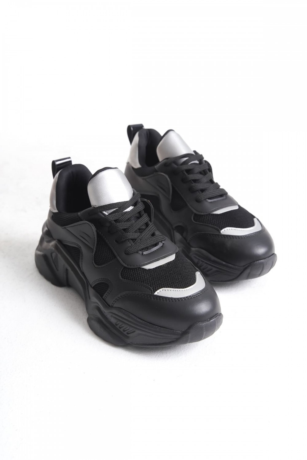 TOKYO Bağcıklı Ortopedik Taban Triko Detaylı Kadın Spor Ayakkabı  TST - Siyah/Gri | Joy Ayakkabı XML Bayilik TOKYO Bağcıklı Ortopedik Taban Triko Detaylı Kadın Spor Ayakkabı  TST - Siyah/Gri - XML Bayilik ve Dropshipping