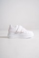 VALENCIA Bağcıksız Cırt Cırtlı Ortopedik Taban Kadın Sneaker Spor Ayakkabı CBT - Beyaz VALENCIA Bağcıksız Cırt Cırtlı Ortopedik Taban Kadın Sneaker Spor Ayakkabı CBT - Beyaz