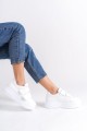 VALENCIA Bağcıksız Cırt Cırtlı Ortopedik Taban Kadın Sneaker Spor Ayakkabı CBT - Beyaz VALENCIA Bağcıksız Cırt Cırtlı Ortopedik Taban Kadın Sneaker Spor Ayakkabı CBT - Beyaz