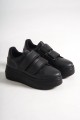 VALENCIA Bağcıksız Cırt Cırtlı Ortopedik Taban Kadın Sneaker Spor Ayakkabı CST - Siyah VALENCIA Bağcıksız Cırt Cırtlı Ortopedik Taban Kadın Sneaker Spor Ayakkabı CST - Siyah