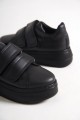 VALENCIA Bağcıksız Cırt Cırtlı Ortopedik Taban Kadın Sneaker Spor Ayakkabı CST - Siyah VALENCIA Bağcıksız Cırt Cırtlı Ortopedik Taban Kadın Sneaker Spor Ayakkabı CST - Siyah