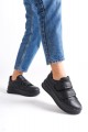 VALENCIA Bağcıksız Cırt Cırtlı Ortopedik Taban Kadın Sneaker Spor Ayakkabı CST - Siyah VALENCIA Bağcıksız Cırt Cırtlı Ortopedik Taban Kadın Sneaker Spor Ayakkabı CST - Siyah