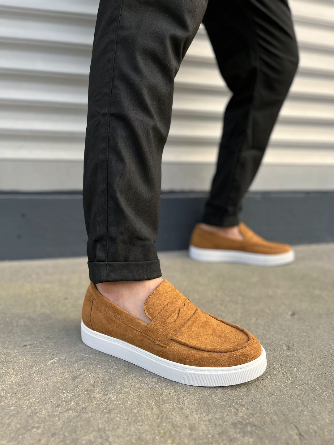 JY180 Estilo X Unbonded Suet Male Daily Sport Classic Shoes SBT - Taba