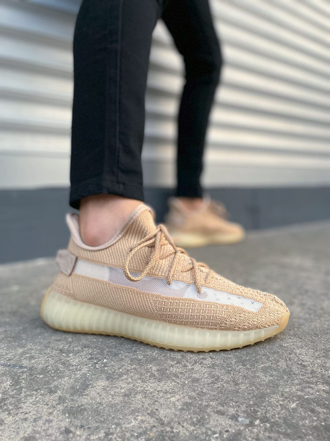 JY305 Pulse Bağcıklı Triko Kumaş Erkek Günlük Spor Ayakkabı TBT - Bej - 45