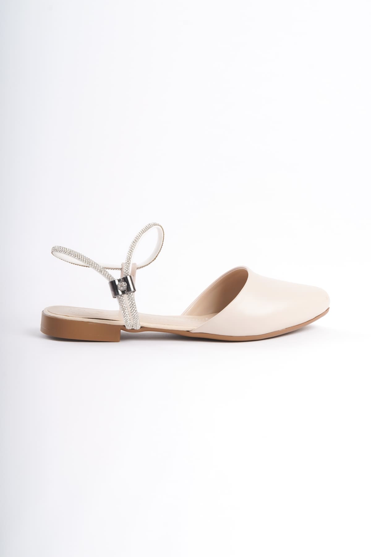 ARIANA Lastikli Ortopedik Rahat Taban Kadın Babet - Krem