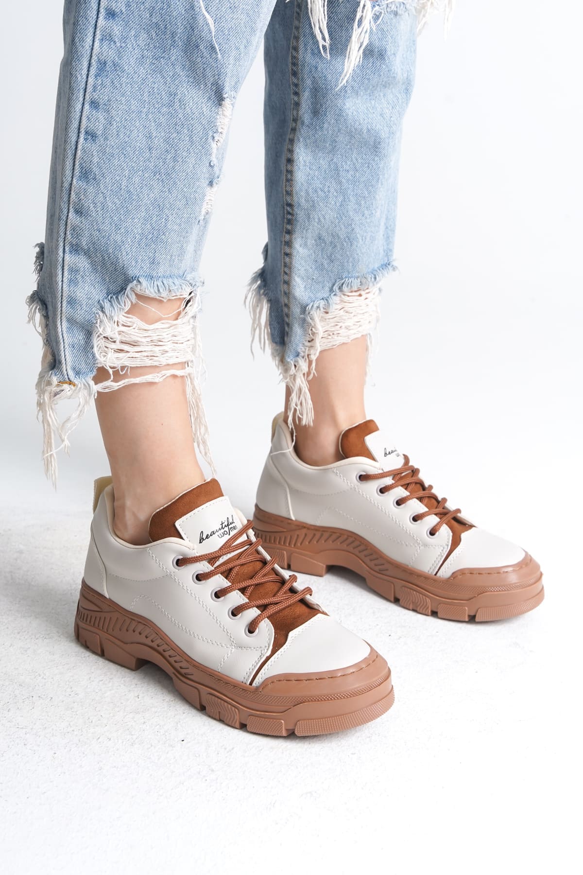 JANE Vineyard Orthopedic Base Women Sneaker Sport Shoes CTT - Cream