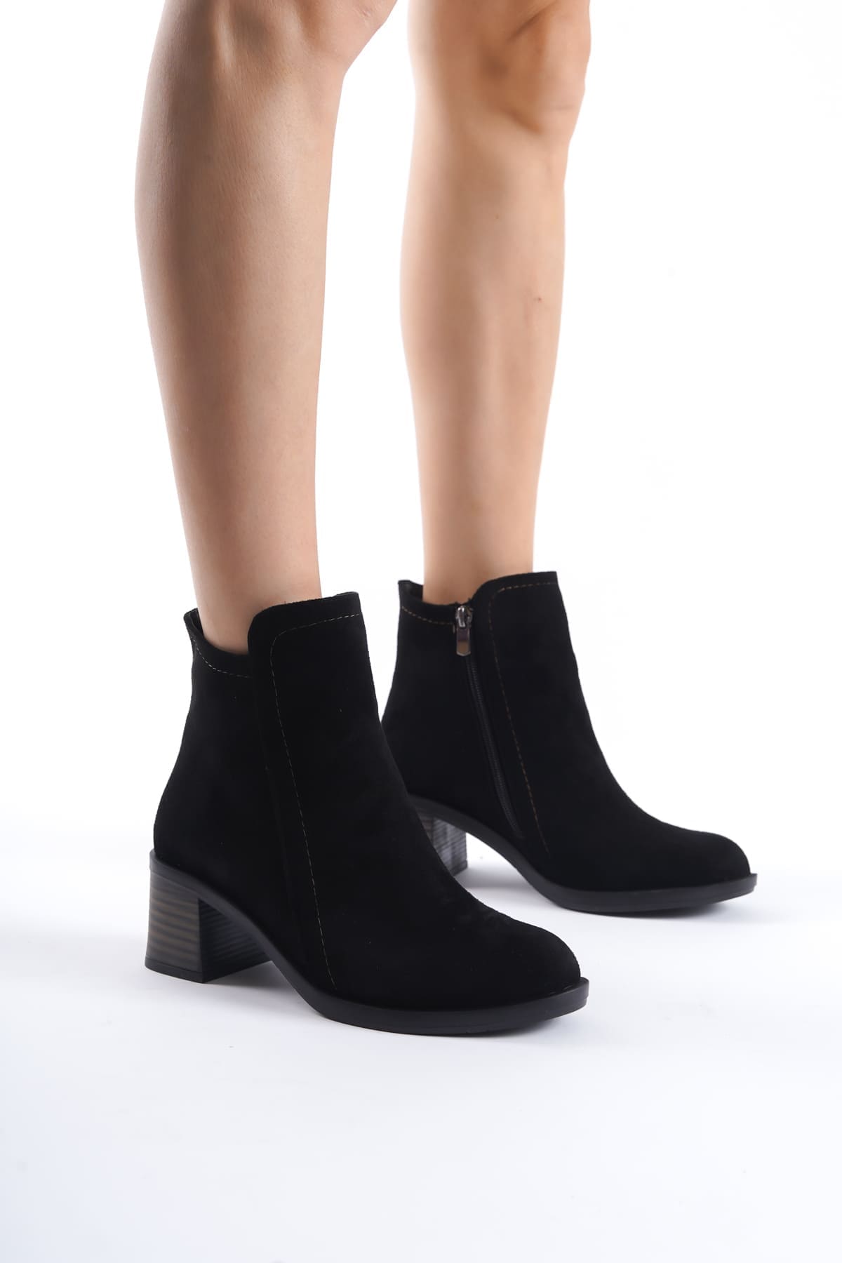 LARISSA Zippered Orthopedic Base Ballet Female Bot SST - Black