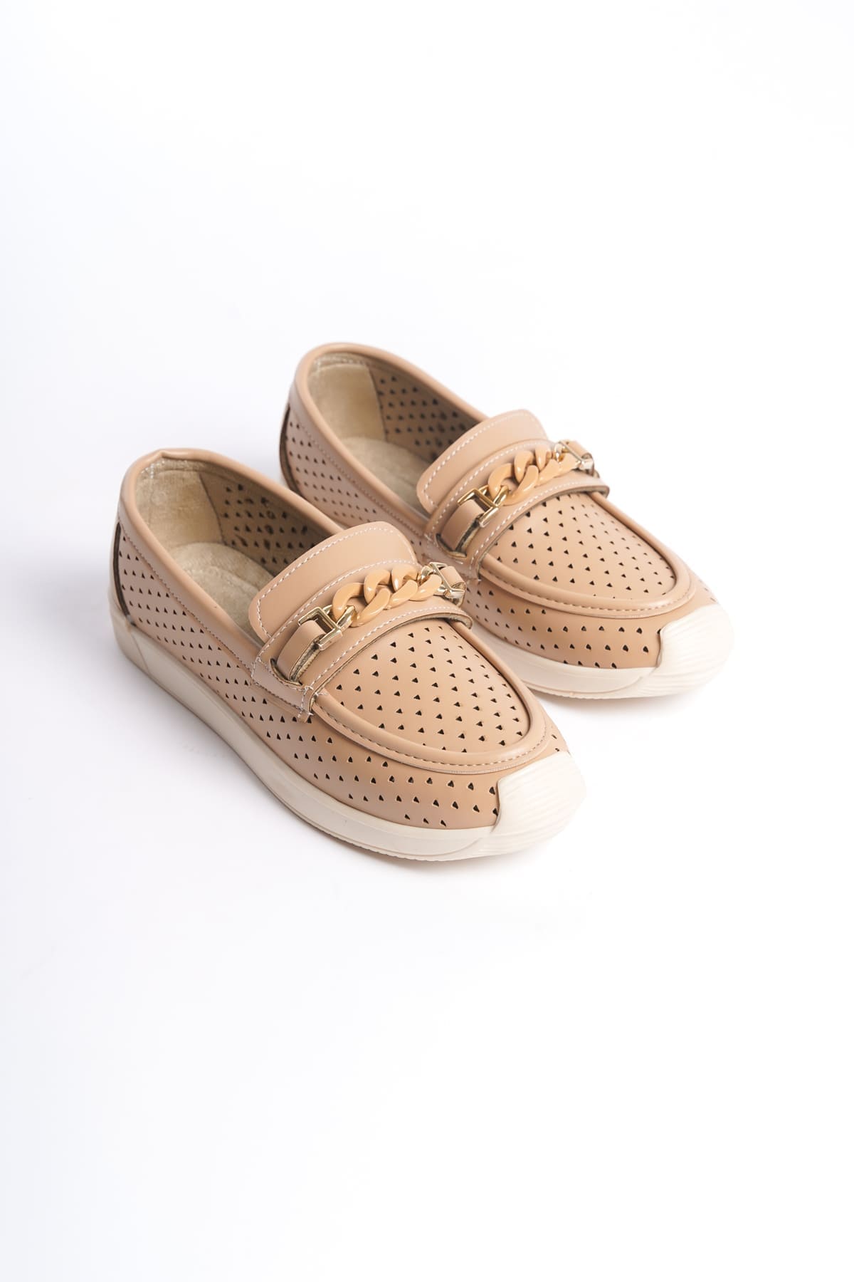 LIZY Bağcıksız Ortopedik Ten Rengi Kadın Babet Ayakkabı