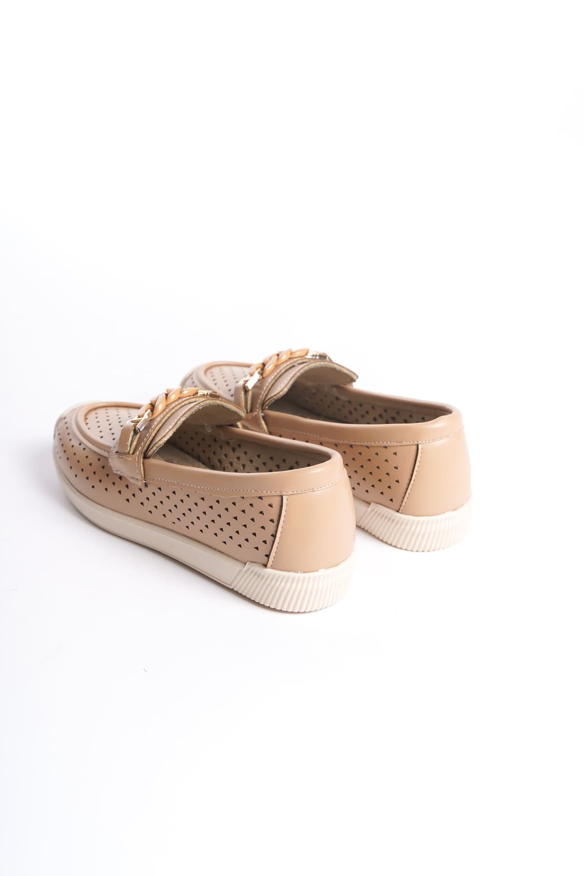 LIZY Bağcıksız Ortopedik Ten Rengi Kadın Babet Ayakkabı